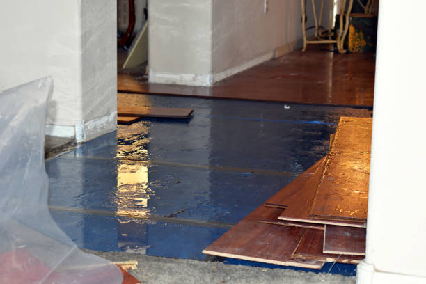 Professional Burst Pipe Cleanup technician working in Freehold, NY